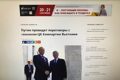Dư luận Nga đánh giá cao chuyến thăm của Tổng Bí thư Nguyễn Phú Trọng