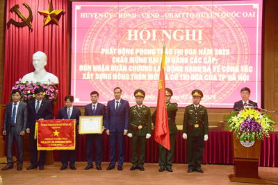Huyện Quốc Oai đón nhận Huân chương Lao động hạng Ba