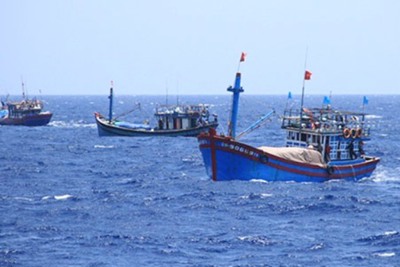Trục xuất 42 tàu cá Trung Quốc vi phạm vùng biển Việt Nam