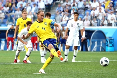 Thụy Điển 1 - 0 Hàn Quốc: Công nghệ VAR quyết định trận đấu