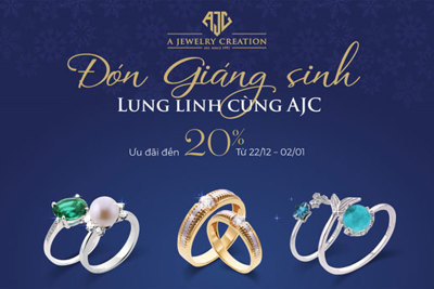 Lung linh tỏa sáng cùng trang sức AJC, nhận ngay ưu đãi mùa Lễ hội