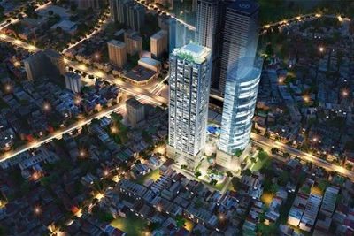 Chính thức cất nóc FLC Twin Towers - Tòa chung cư cao nhất Hà Nội