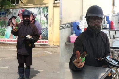 Công an truy tìm nhóm người mặt đen, mặc kỳ quái đi xin tiền ở Hà Nội