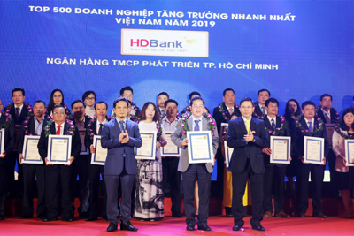 HDBank lọt Top 5 Ngân hàng có tốc độ tăng trưởng nhanh nhất năm 2019