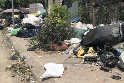 Ô nhiễm làng nghề tái chế chất thải ở Hà Nội
