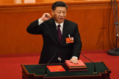Chủ tịch nước chúc mừng Chủ tịch nước Trung Quốc Tập Cận Bình tái đắc cử