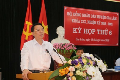 Khai mạc kỳ họp thứ 6 HĐND huyện Gia Lâm khóa XIX