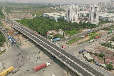 TP Hồ Chí Minh: Thông xe cầu vượt vòng xoay Mỹ Thủy