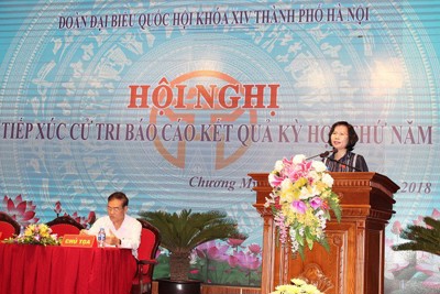 Lịch tiếp xúc cử tri sau Kỳ họp thứ 7, Quốc hội khóa XIV của Đoàn đại biểu Quốc hội TP Hà Nội