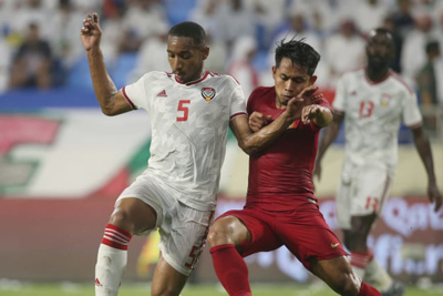 Vòng loại World Cup 2022: Thắng đậm Indonesia, UAE đứng đầu bảng G