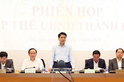 Tập thể UBND TP Hà Nội xem xét 8 nội dung thuộc thẩm quyền