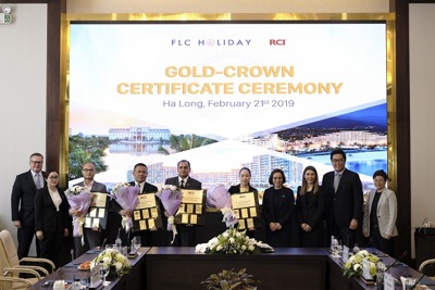 RCI trao chứng nhận Gold Crown cho 4 quần thể, khách sạn của Tập đoàn FLC