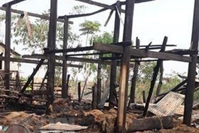 Gia Lai: Cháy nhà sàn trong đêm, bé gái 3 tuổi tử vong