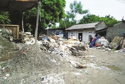Ô nhiễm nguồn nước tại làng nghề Triều Khúc