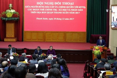 Quận Thanh Xuân: Đối thoại, giải quyết bức xúc của người dân từ cơ sở