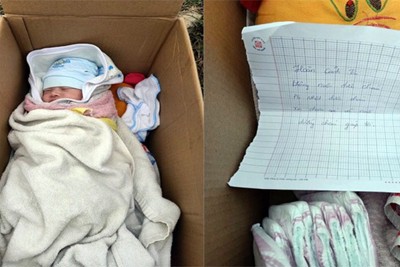 Hà Nội: Phát hiện bé sơ sinh bỏ trong thùng giấy trên đường Cienco 5
