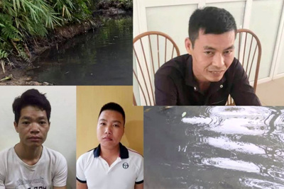 Khởi tố, bắt tạm giam 3 đối tượng đổ trộm dầu thải gây ô nhiễm nước sạch sông Đà