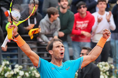 Nadal đánh bại Djokovic để lên ngôi tại Rome Masters