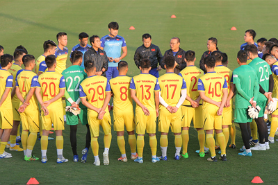 HLV Park Hang Seo chốt danh sách 23 cầu thủ Việt Nam đấu Thái Lan