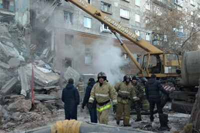 Nga: Sập chung cư cao tầng 110 người sinh sống, số thiệt mạng còn tăng