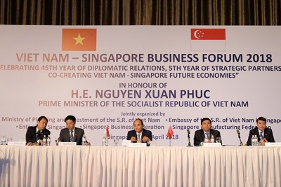 Thủ tướng: Nhiều cơ hội hợp tác mở ra cho các DN Việt Nam-Singapore