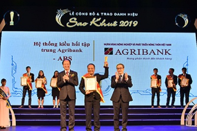 Agribank nhận cú đúp Giải thưởng Sao Khuê 2019