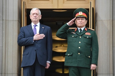 Hôm nay, Bộ trưởng Quốc phòng Mỹ thăm chính thức Việt Nam