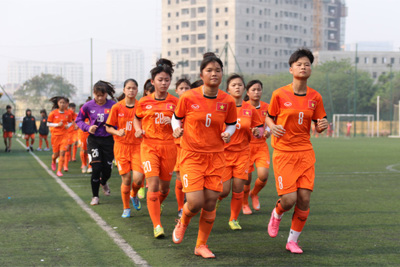 Tuyển U15 nữ Quốc gia tập trung chuẩn bị cho giải U15 nữ Đông Nam Á 2019