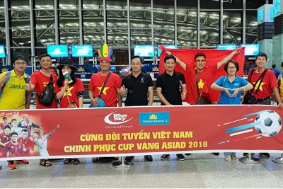 Cùng Blue Sky cổ vũ đội tuyển Việt Nam trong trận bán kết Asiad 2018