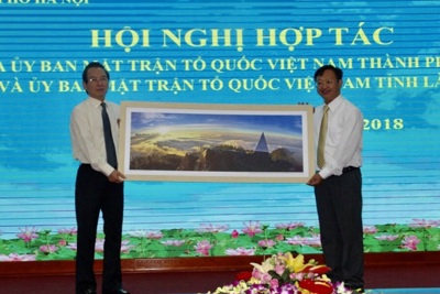 Hà Nội và Lào Cai tăng cường hợp tác trong công tác mặt trận