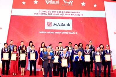 SeABank xếp hạng 70 trong 500 doanh nghiệp có lợi nhuận tốt nhất Việt Nam 2019