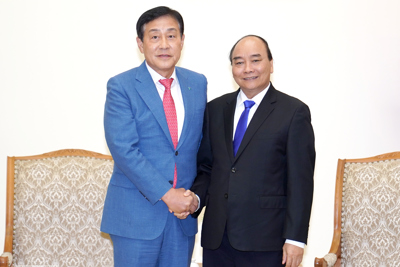 Thủ tướng tiếp ông Kim Jung Tai, Chủ tịch Tập đoàn Tài chính Hana