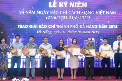 Báo Kinh Tế & Đô Thị đoạt giải nhì giải báo chí Đà Nẵng năm 2018