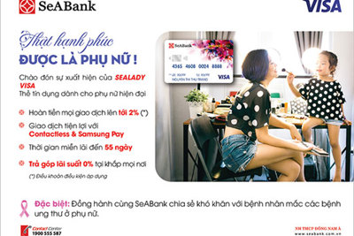 SeABank ra mắt thẻ SeALady Cashback Visa