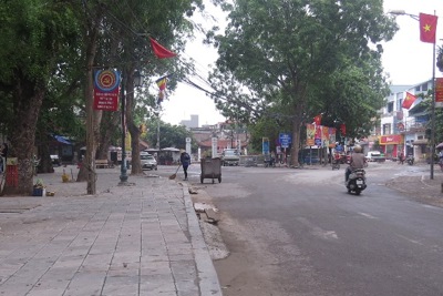 Huyện Quốc Oai giải tỏa chợ cóc tại xã Sài Sơn