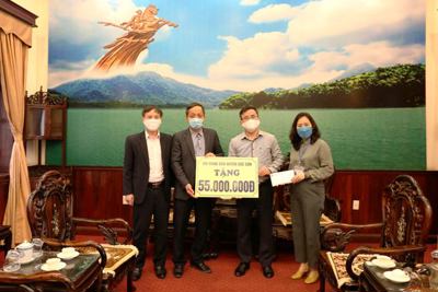 Hội Nông dân huyện Sóc Sơn ủng hộ 55 triệu đồng phòng chống dịch Covid-19