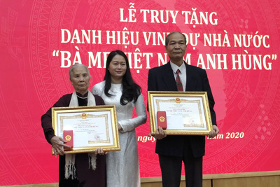 Quận Ba Đình: Truy tặng danh hiệu cho 2 Bà mẹ Việt Nam Anh hùng