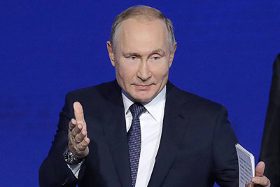 Tổng thống Putin: Mỹ “tự bắn vào chân” khi cấm các công ty kinh doanh với Nga
