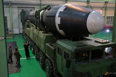 Triều Tiên công bố hình ảnh phóng tên lửa Hwasong-15