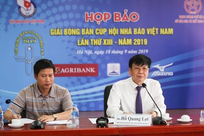 Gần 200 VĐV tranh tài Giải Bóng bàn Cúp Hội Nhà báo Việt Nam 2019