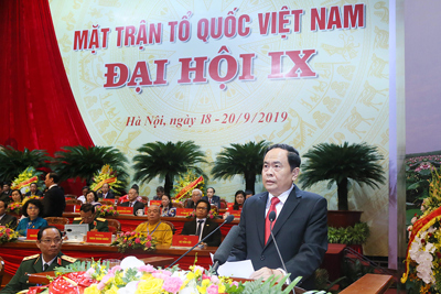 Ông Trần Thanh Mẫn tái cử chức danh Chủ tịch Ủy ban Trung ương Mặt trận Tổ quốc Việt Nam
