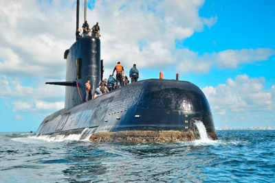 Argentina: Tàu ngầm ARA San Juan mất tích sắp cạn oxy dự trữ