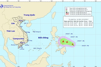 Áp thấp đang mạnh lên thành bão gần Biển Đông, Hà Nội ngày mai trời rét đậm