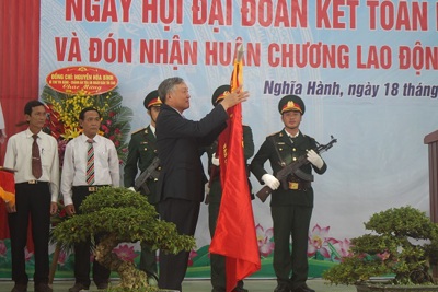 Quảng Ngãi: Huyện Nghĩa Hành đón nhận Huân chương Lao động hạng Ba