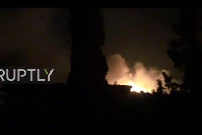 Căn cứ quân sự Syria lại bị không kích, hơn 40 người có thể đã thiệt mạng