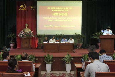 Cử tri quận Hoàng Mai kiến nghị HĐND TP nhiều vấn đề dân sinh