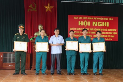 Huyện Ứng Hòa: Nâng cao chất lượng huấn luyện của lực lượng vũ trang
