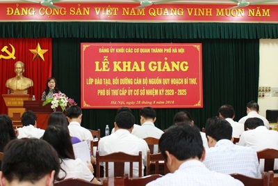 Hà Nội: Khai giảng lớp đào tạo cán bộ nguồn cấp ủy cơ sở
