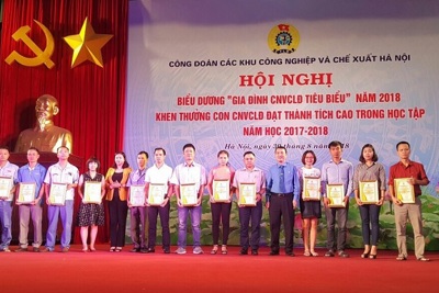 Biểu dương 67 gia đình công nhân, viên chức, lao động tiêu biểu năm 2018