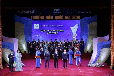 Vicostone vinh dự được công nhận danh hiệu “Thương hiệu Quốc gia năm 2018”